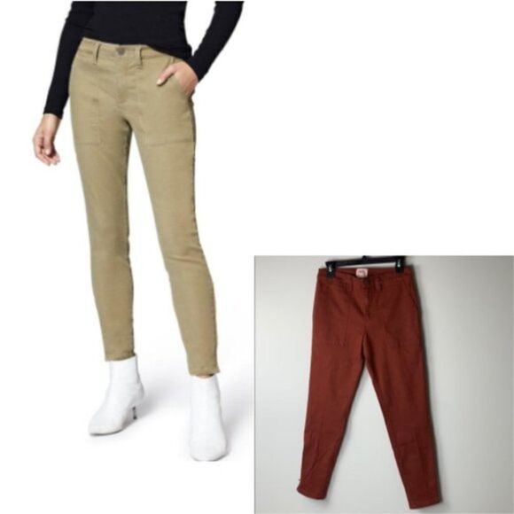 Sanctuary Fast Track Zip Chino in Rust Size 27 - Picture 1 of 11